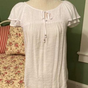 Counterparts Flutter Sleeve Shirt